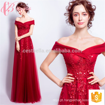 Cestbella Atacado Red Lace High Fashion A Line Evening Dress